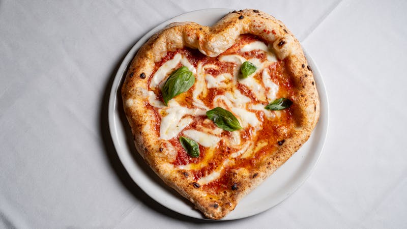 Margherita Pizza with fresh basil